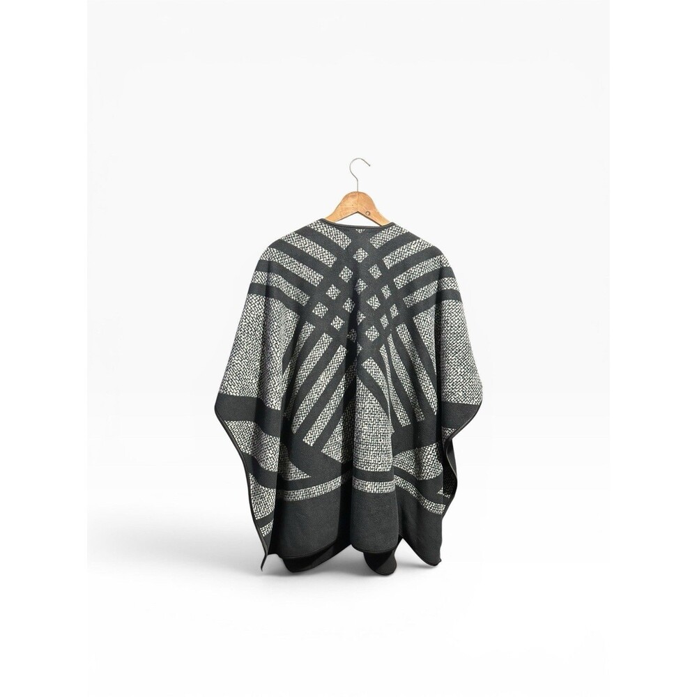 Ike Behar Shawl Cape Poncho Women’s OS Blanket Sweater Cardigan - Picture 2 of 8